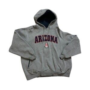 Arizona Wildcats hoodie Champs Two XL Gray Pockets Long Sleeve thick heavy